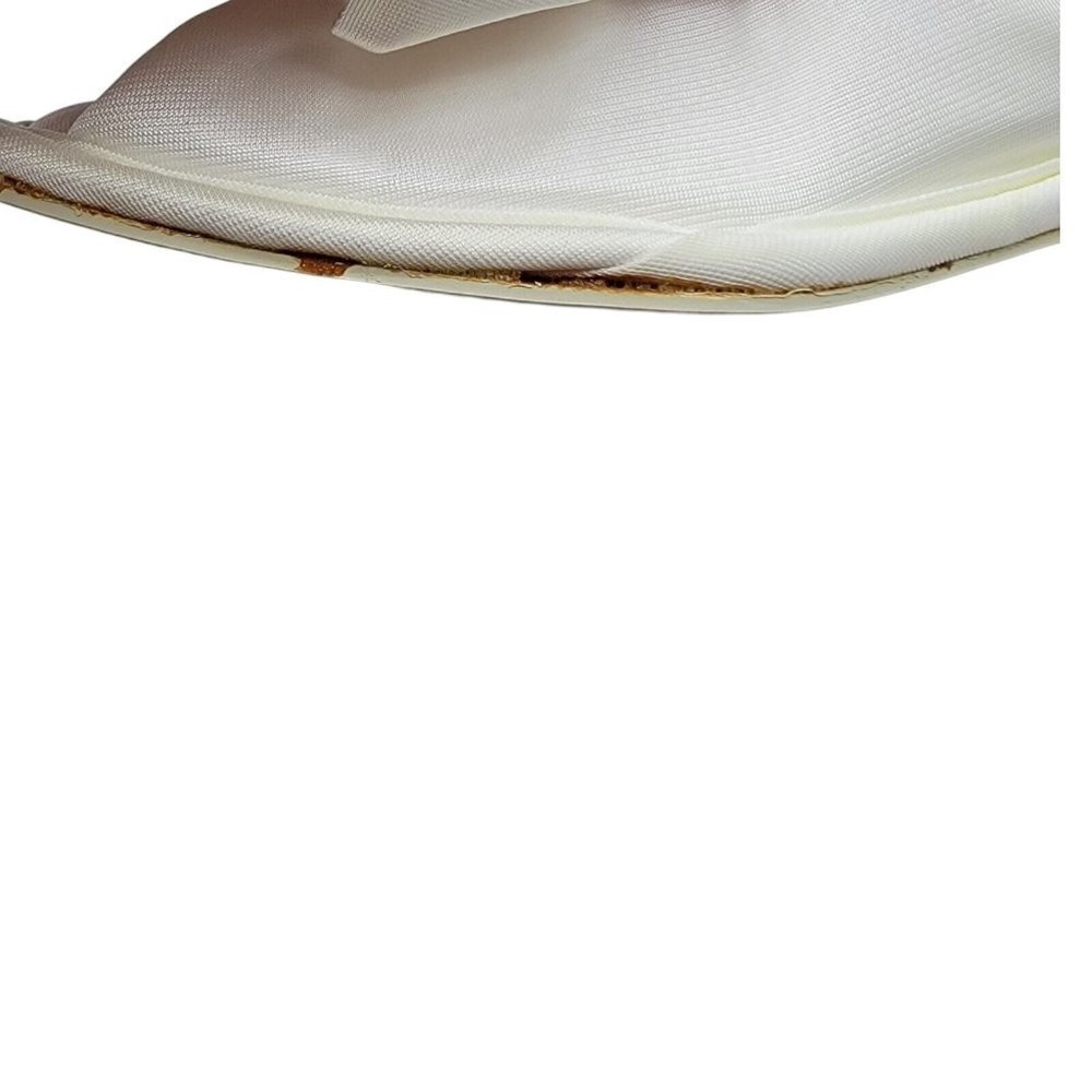 COPY - Vanity Fair Slippers Womens Sz L 8/9  Nylon Satin Peep Toe Vintage Made … - Picture 9 of 16